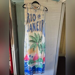 FARM Rio For Anthropolgie Multicolor Maxi Dress